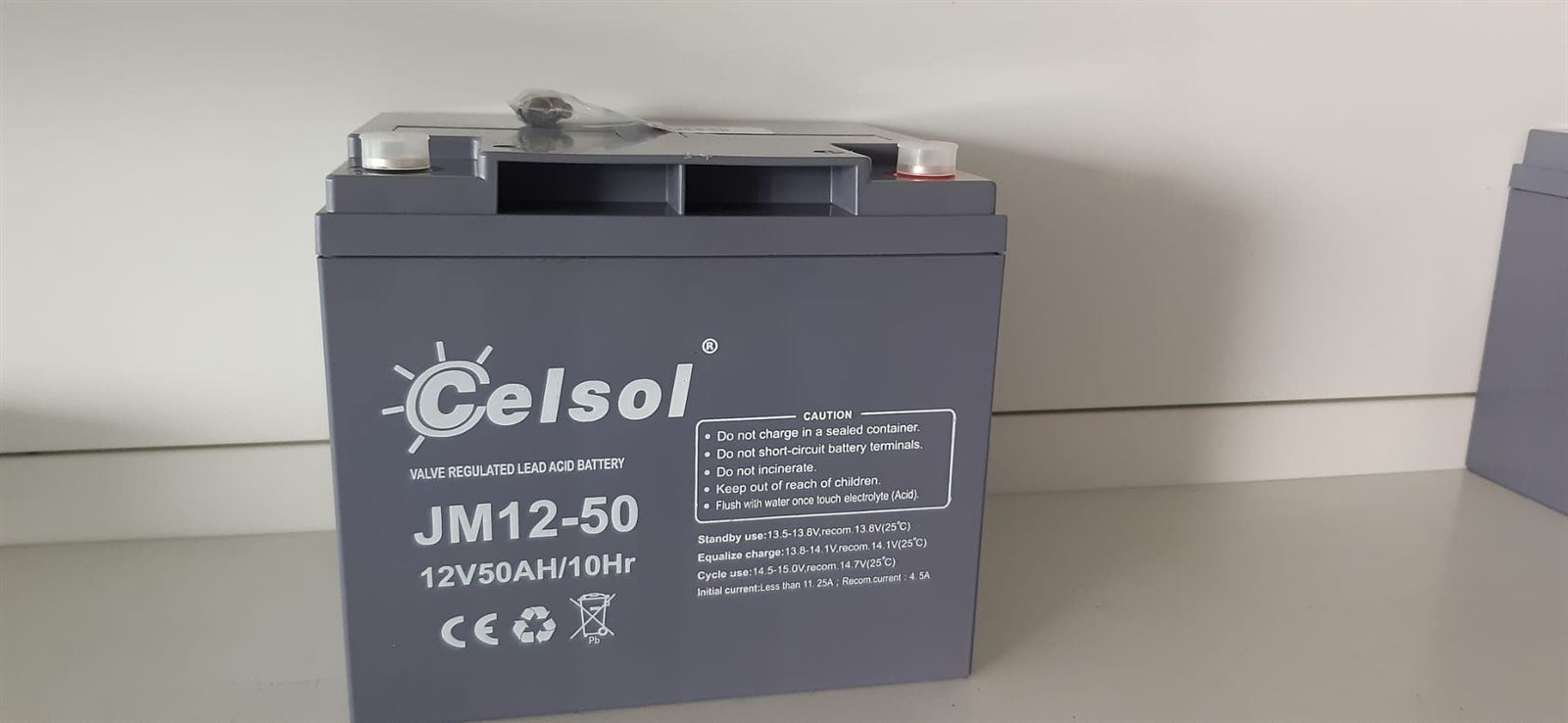 Celsol 12v 50Ah AGM - Batería carro golf, Batería silla ruedas, Batería scooter minusvalidos - Imagen 1