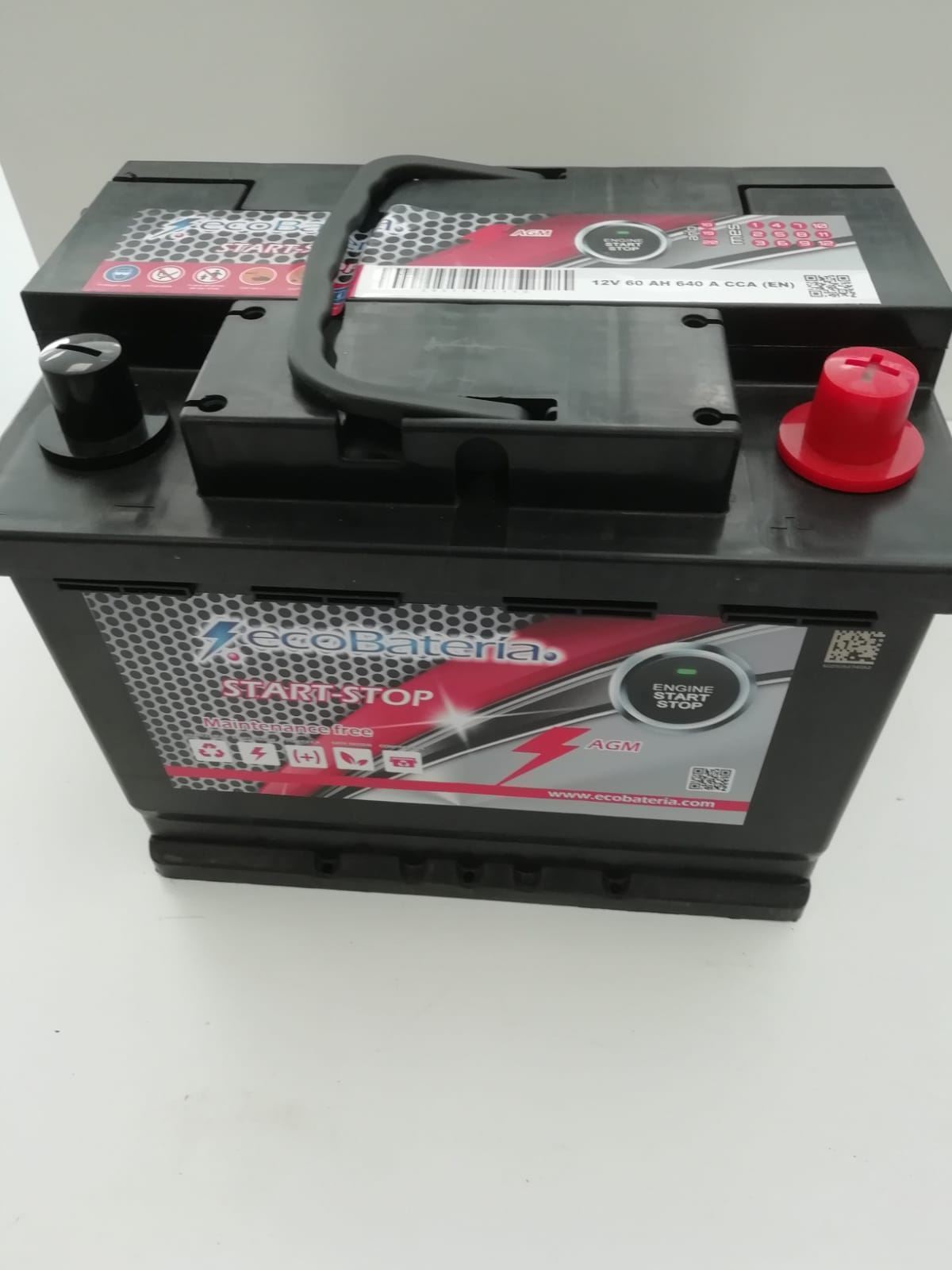 Ecobateria Start&Stop AGM 12v 60Ah 640A - Imagen 1