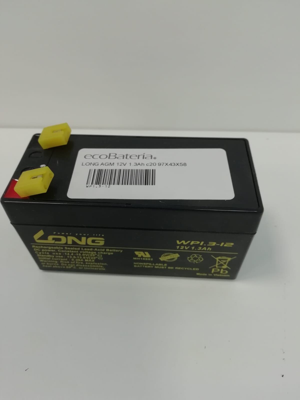 Batería 12V 3.3Ah Batería De Alarma Antirrobo 12V 3.3Ah