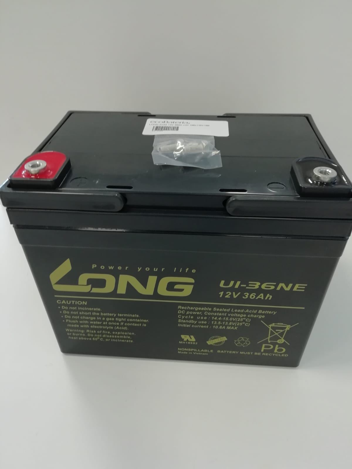 Long 12v 36Ah AGM - Batería carro golf, Batería silla ruedas, Batería scooter minusvalidos - Imagen 1