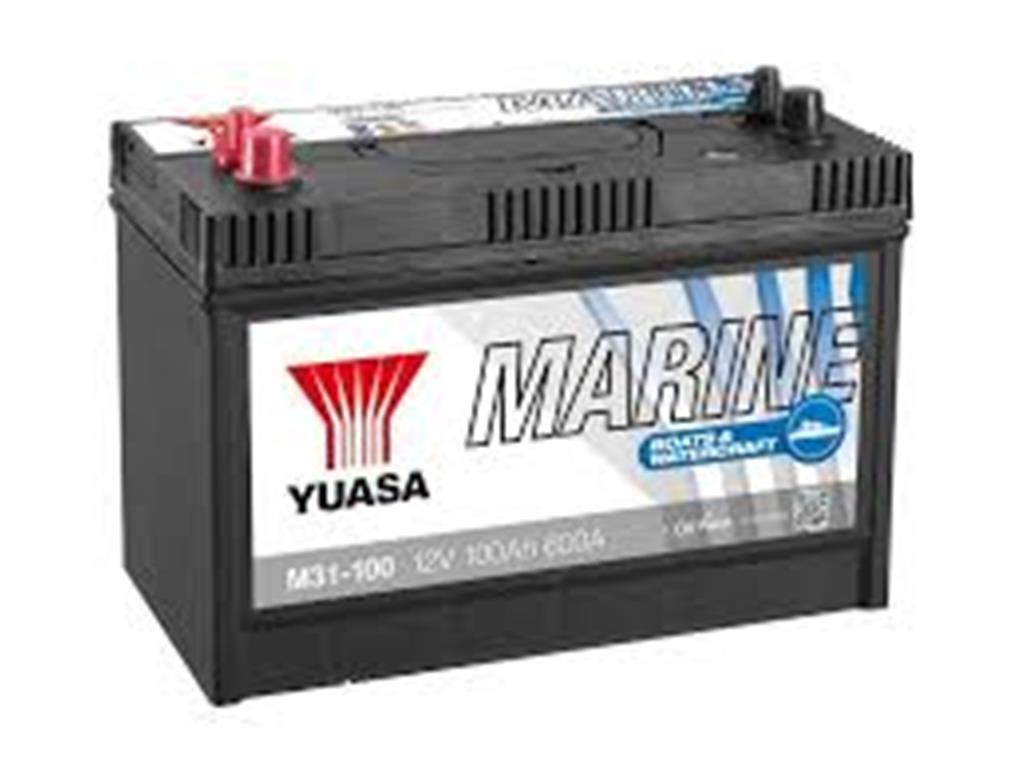 YUASA M31-100 - Batería de ciclo profundo y arranque, Batería Barco, Batería autocaravana - Imagen 1