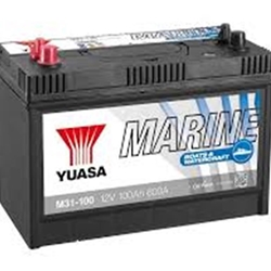 YUASA M31-100 - Batería de ciclo profundo y arranque, Batería Barco, Batería autocaravana - Imagen 1